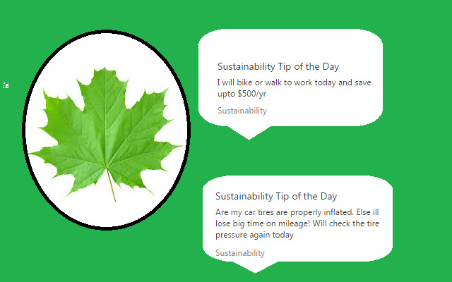 Sustainability chrome extension