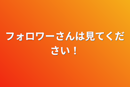 フォロワーさんは見てください！