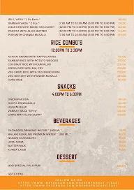 HOUSE OF DOSAS menu 2