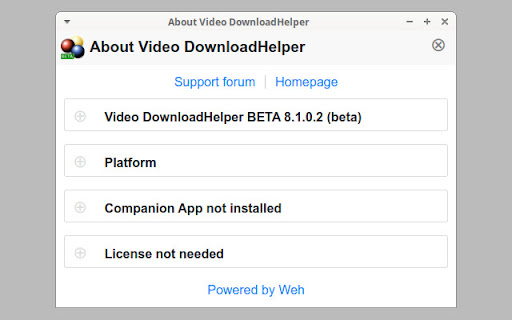 Video DownloadHelper BETA