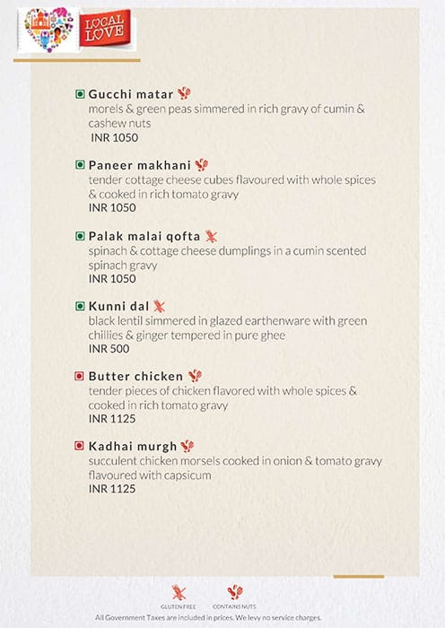 Itc Maurya - Flavours menu 