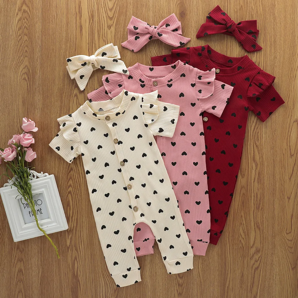 Printed Love Valentine's Day Long Climbing Jumpsuit with Head Knot. Celebrate love in style and enjoy exceptional comfor