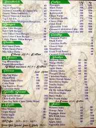 Green Bar menu 2