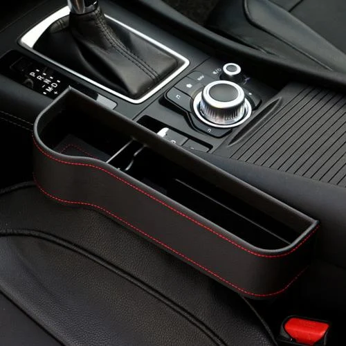 Organisateur de voiture PU pour comble-lacune de siège Rangement latéral pour portefeuille téléphone pièces cigarettes clés cartes accessoires auto