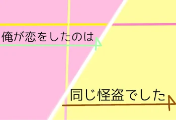 「俺が恋をしたのは同じ怪盗でした」のメインビジュアル