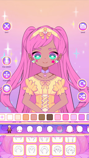 Screenshot Moon Story dress up girl game