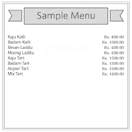 J Oberoi Sweets menu 2