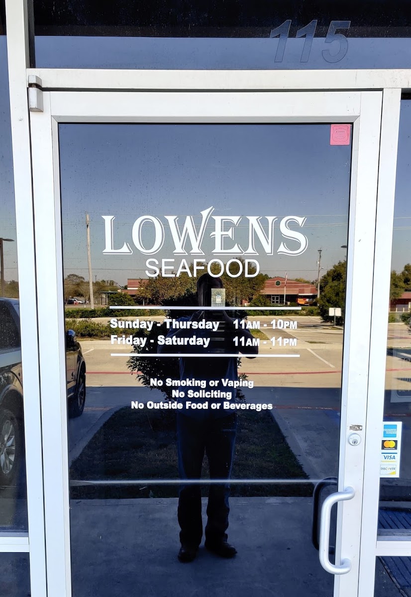 Gluten-Free at Lowens Seafood