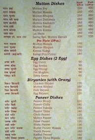 Sartaj Punjabi Restaurant menu 3