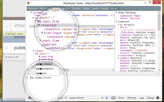 Atma.js DevTool Preview image 0