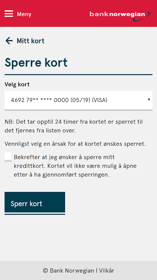 Banknorwegian innlogging