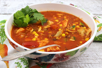 Southwest Chicken and Rice Soup