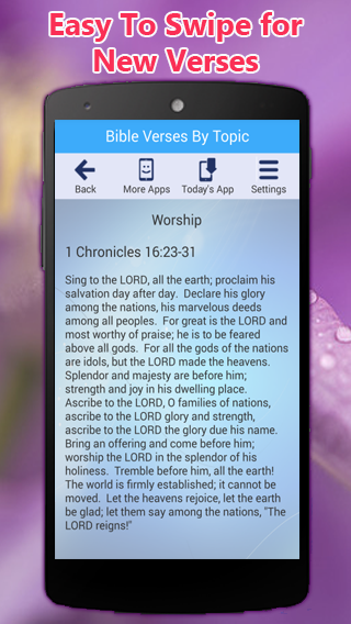 Bible Verses By Topic Screen 3