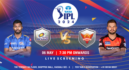 MI vs SRH: TATA IPL 2024 screening at The Terrace