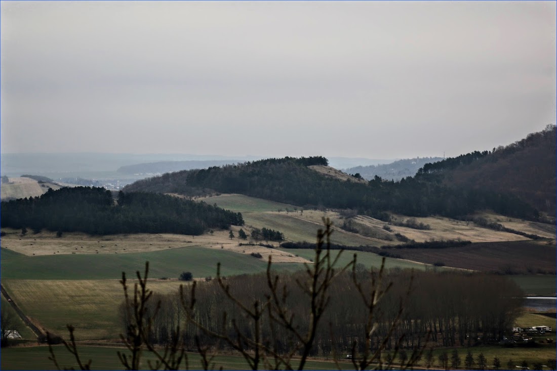 Тюрингенский лес (Thüringer Wald) и Айзенах в январе 2022.