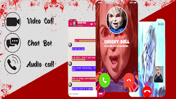 Creepy chucky Doll Video call Screenshot