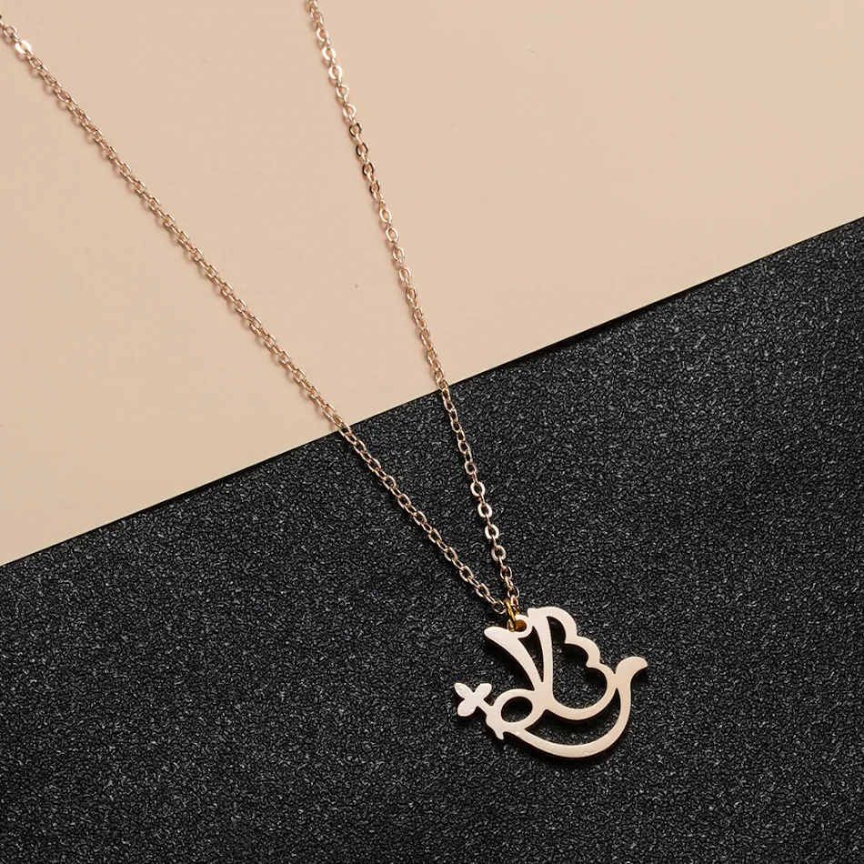 CXWIND PEACE Arabische Letters Sieraden Hanger voor Vrouwen. Een elegant vredessymbool, perfect om je waarden uit te drukken en je unieke stijl te benadrukken.