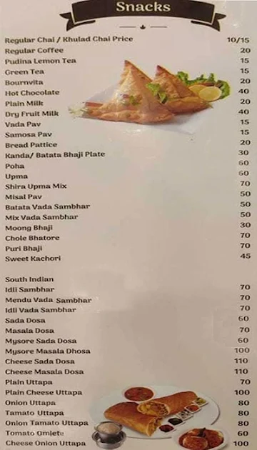 Shakuntala Pure Veg Restaurant menu 