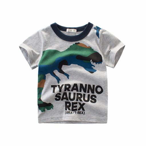 Title 7, Summer Boys Short Sleeved T Shirt with Full Pri...