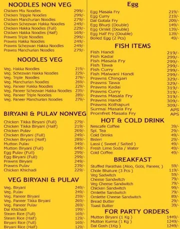 Foodhub menu 