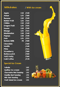 Juice Adda menu 1