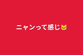 ニャンって感じ🐱