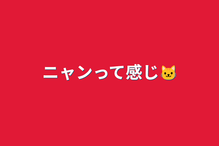 「ニャンって感じ🐱」のメインビジュアル