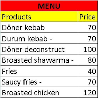 Doners And Grillers menu 2
