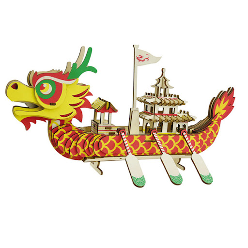 Title 5, Laser Wood 3D Jigsaw Puzzle Toy for Children. E...