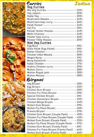 Synergy Family Restaurant menu 1