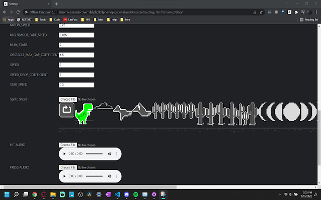 Chrome Dino - Variables!