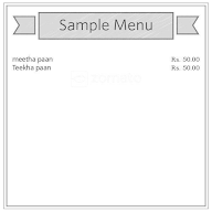 Chaurasia Pan Shop menu 2