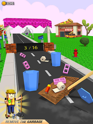 Street Cleaner - Garbage Collector Game