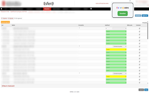 Esfer@ colors