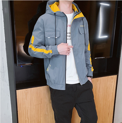 Title 8, Mens Casual Loose Cargo Jacket Comfortable Eve...