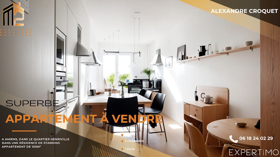 Vente appartement 5 pièces 100.74 m² à Amiens (80000), 265 000 €