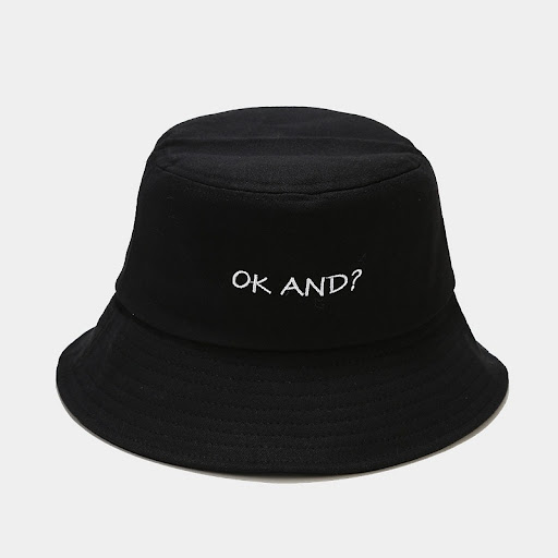 Title 7, Macaron OK AND Embroidered Fisherman Hat Stylis...