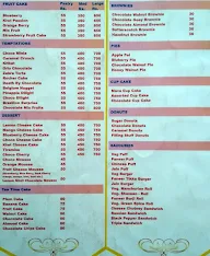 Vaibhav's Cake And Bake menu 1