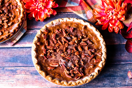 Sweet Potato Pie with a golden brown crust.