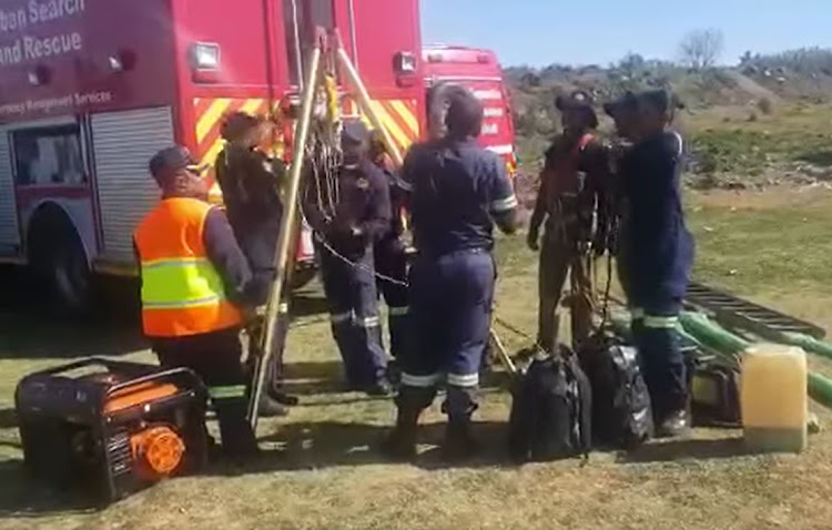 Police and others continued the search for Khayalethu Magadla, 6, who fell down a manhole in Soweto last Sunday.