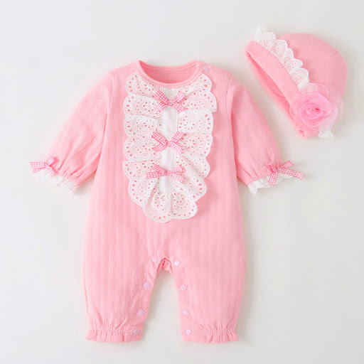 Title 2, Baby girl fall/winter jumpsuit, warm and cozy. ...