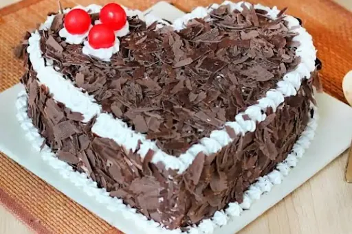 Black Forest Heart Shape Church Cake Sister Day