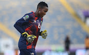 SA goalkeeper Andile Dlamini celebrates victory after the 2022 Women's Africa Cup of Nations semifinal win agaunst Zambia at Stade Mohammed V in Casablanca, Morocco on July 18.