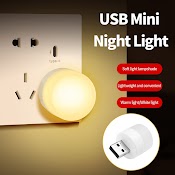 Di Động Mini Usb Đèn Led Ban Đêm Ánh Sáng Khí Quyển Ánh Sáng Khẩn Cấp Đèn Dự Trữ Năng