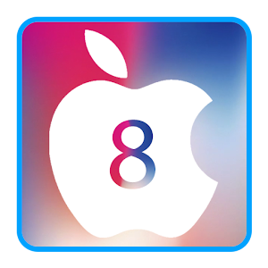 Apple Phone 8 & Phone X style keyboard logo
