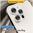 Miếng Dán Đính Đá Bảo Vệ Camera Cho Iphone 11 12 13 14 Pro Max, 14 Plus 12 13 Mini Đẹp Lung Linh