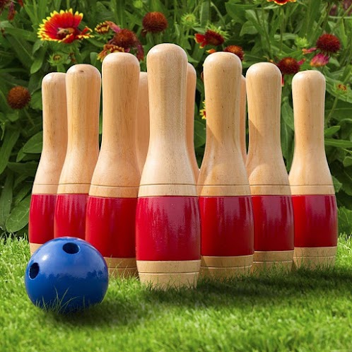 1. Wooden Lawn Bowling