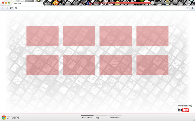 YouTube theme: frames chrome extension
