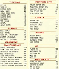 Food Times menu 1