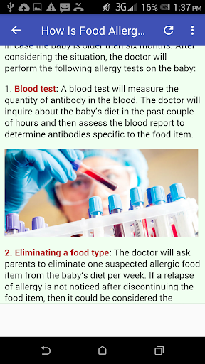 Baby's Food Allergies